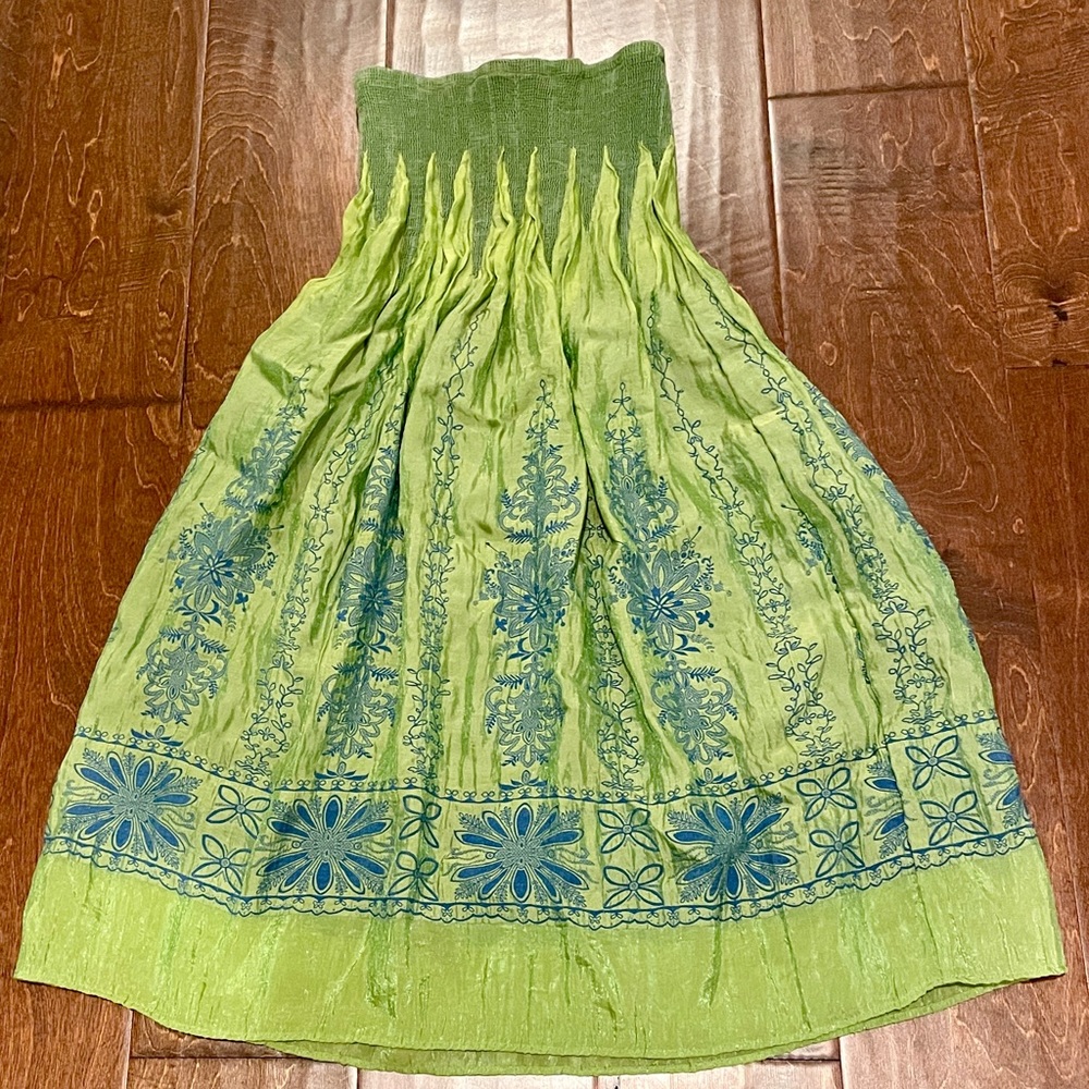 Anthropologie, Clover Green & Cobalt Blue, One Size Fits All, Strapless Dress